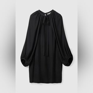 COS Black Cape Long Sleeve Dress